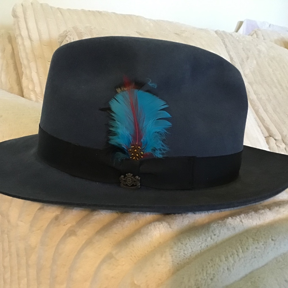 Dapper Grey Blue Hat